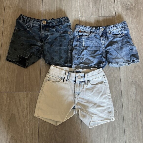 Hudson|Old Navy| Children’s Place Girls Jean Shorts size 6/7 Lot Of 3 - Picture 3 of 14